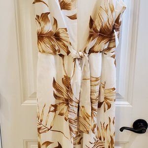 NWT Luxology Jumpsuit with pockets and tie sash